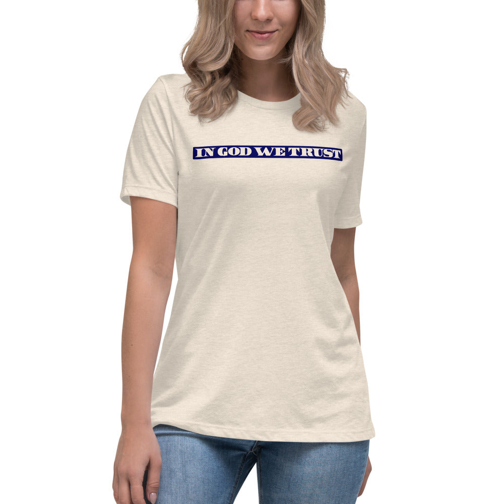 God's Trust Women's Lax-Tee